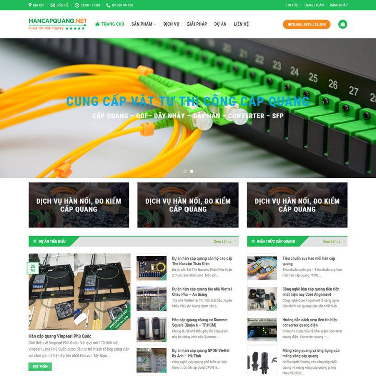 theme wordpress công ty cáp quang