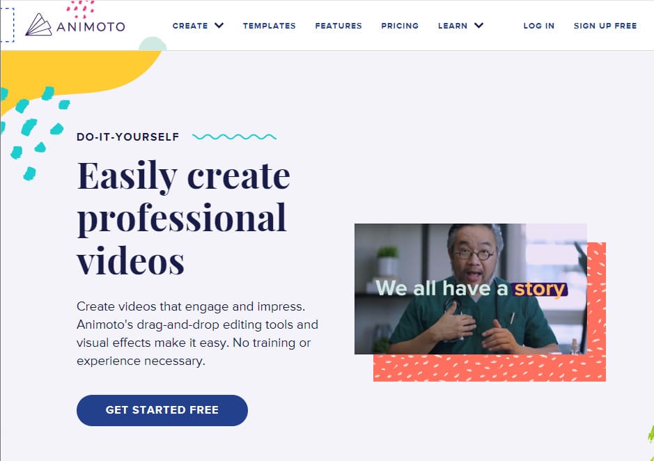 Tạo video bằng AI với công cụ Animoto